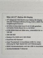 Apple iMac (Retina 5K, 27", 2020) 8GB RAM 256 GB SSD Radeon 5300